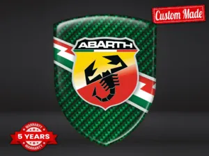 Fiat Abarth Décalcos Bombés Édition Luxe Étiquettes Auto Perso